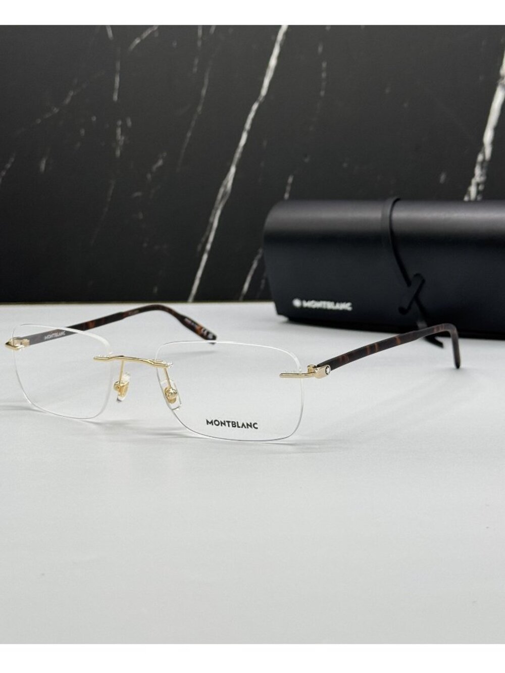 NWT Montblanc Rimless Eyeglasses MB0221O 006
